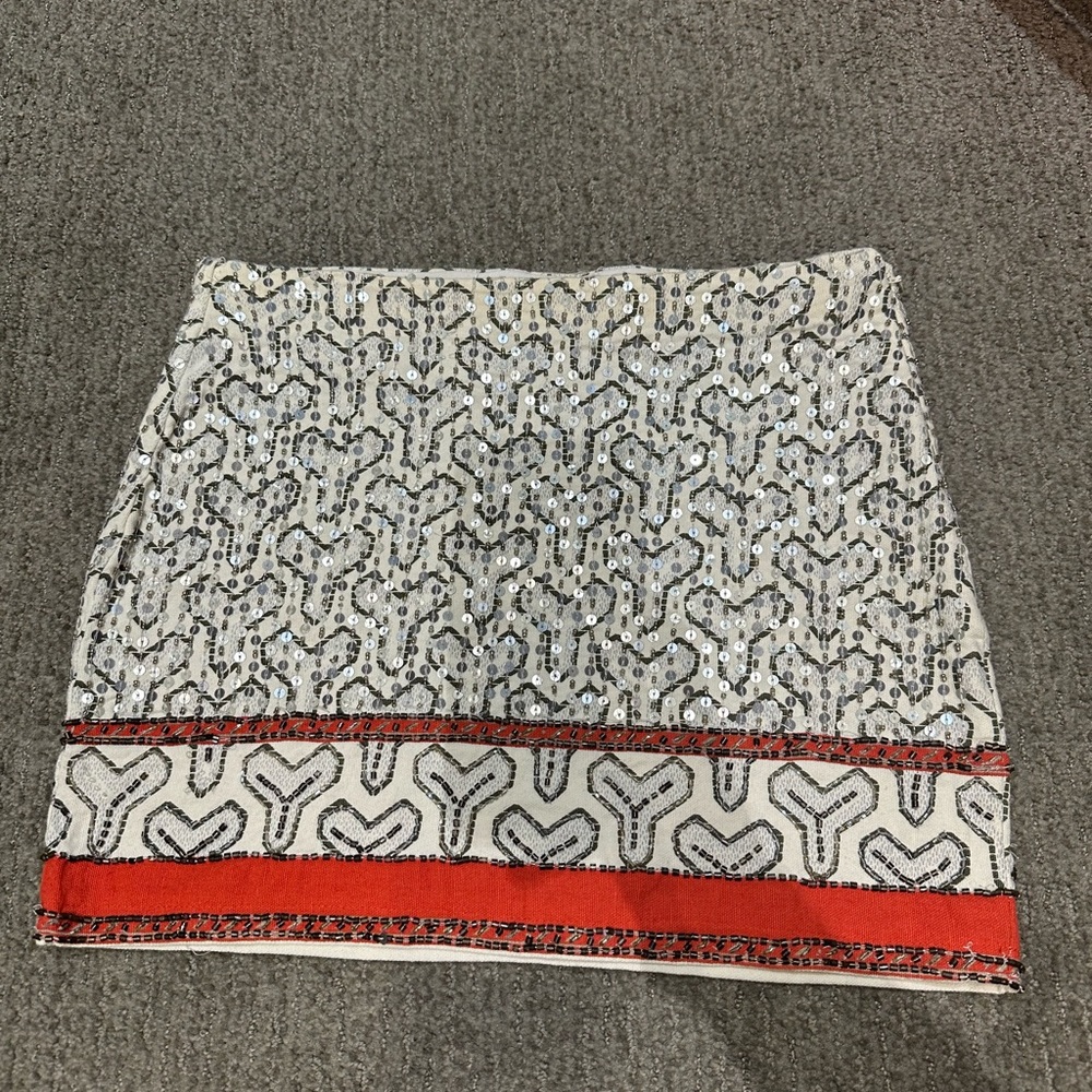 Zara beaded mini skirt